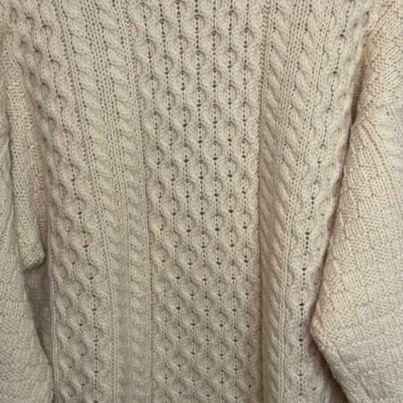 Vintage Celtic Country Made in Ireland 100% Wool Mens XL Irish Knit Sweater - Picture 3 of 8